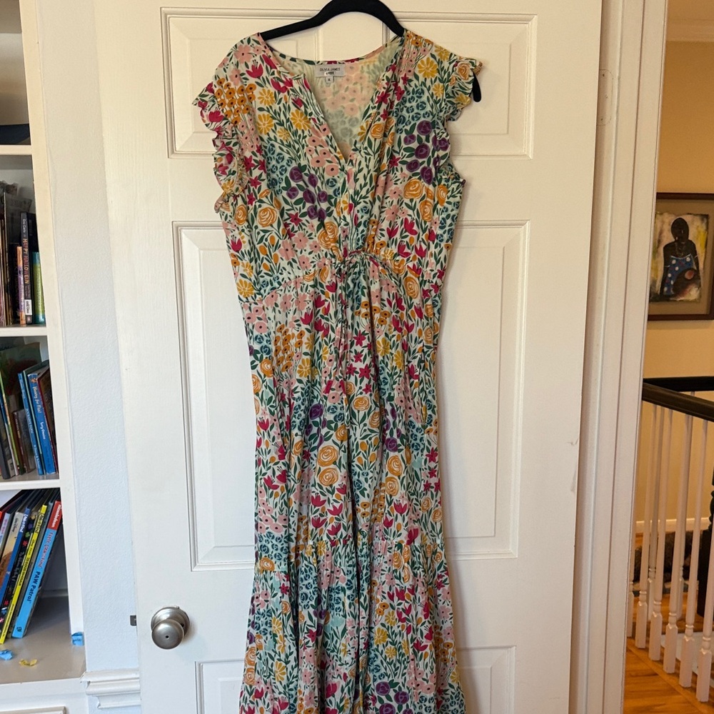 Vibrant Floral Maxi Dress